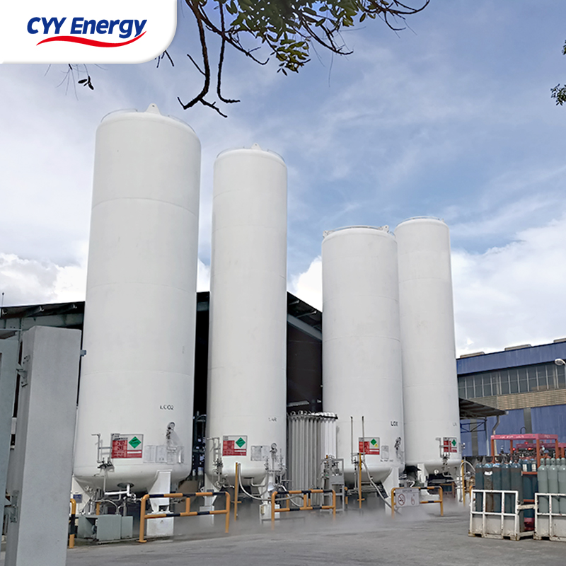 High Quality LO2 LN2 LAr LCO2 LNG Liquid Storage Tank with Low Price