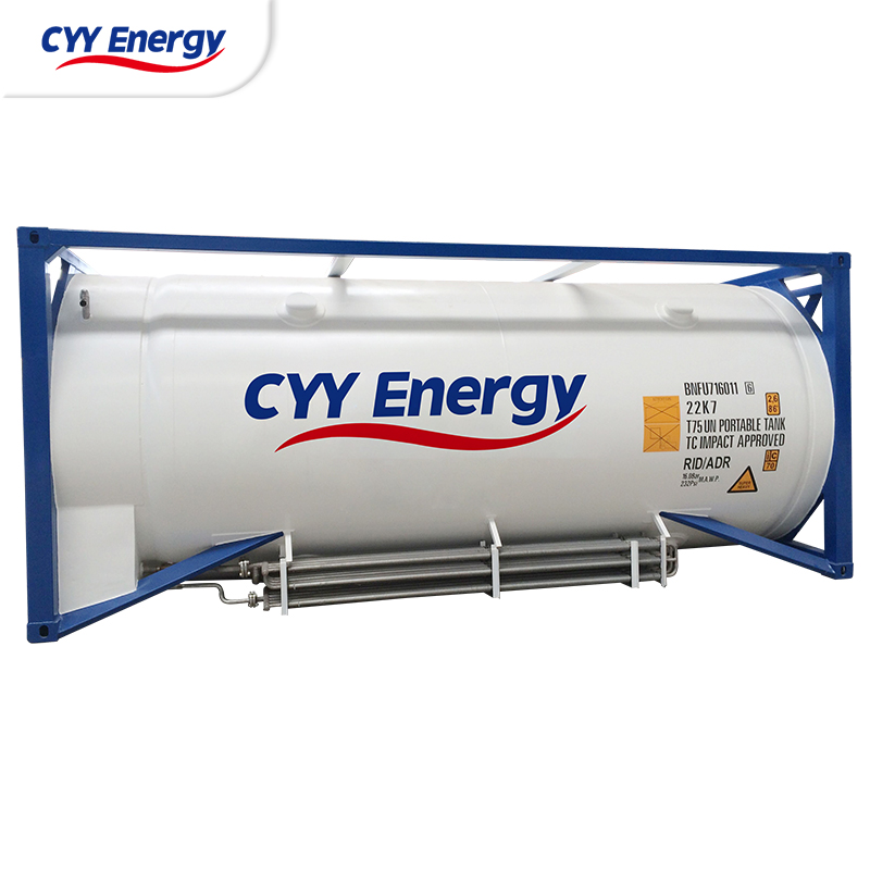High Quality ISO Tank Liquid Oxygen Liquid Nitrogen Liquid Argon C02 LNG Storage Tank Container with low price