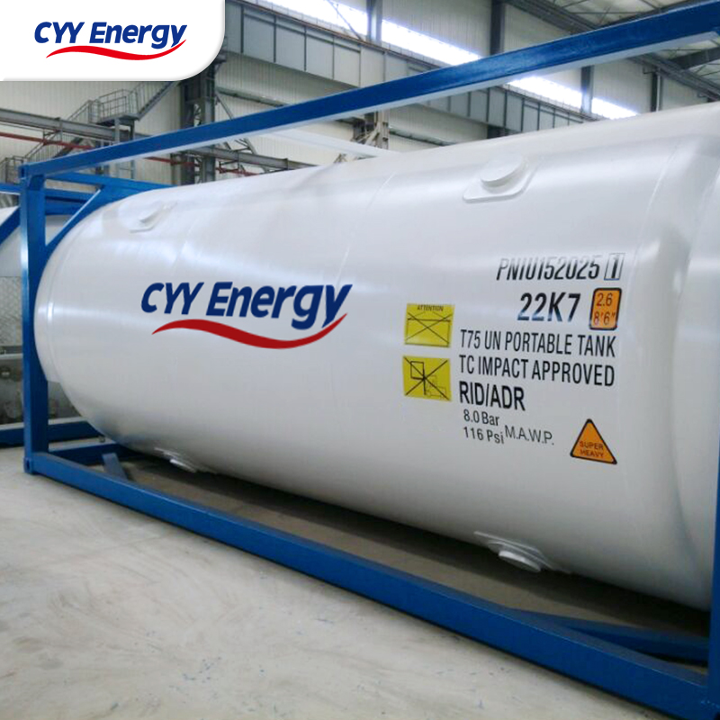 High Quality ISO Tank Liquid Oxygen Liquid Nitrogen Liquid Argon C02 LNG Storage Tank Container with low price
